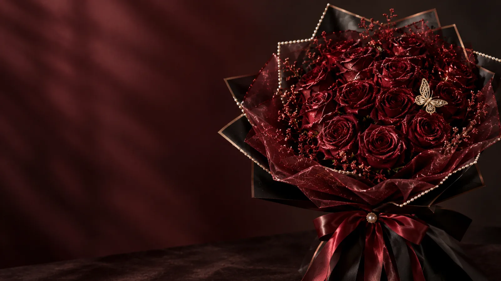 Bouquet élégant de roses fraîches
