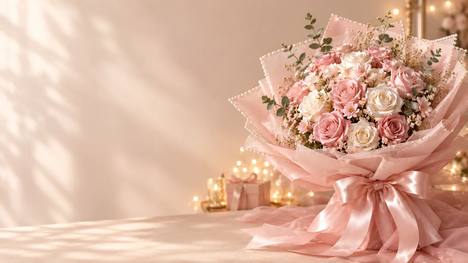 Composition florale colorée offerte pour une occasion spéciale
